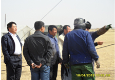 付永禮煤炭總監一行蒞臨錫林郭勒盟華鼎礦業有限公司巴倫諾爾一礦項目現場視察指導工作