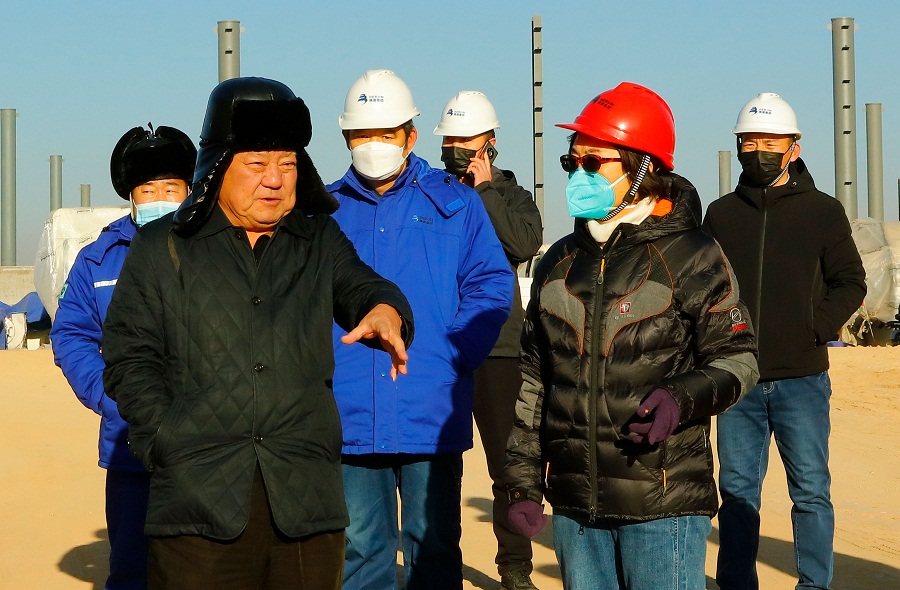 博源集團董事局主席戴連榮到阿堿項目調研指導工作