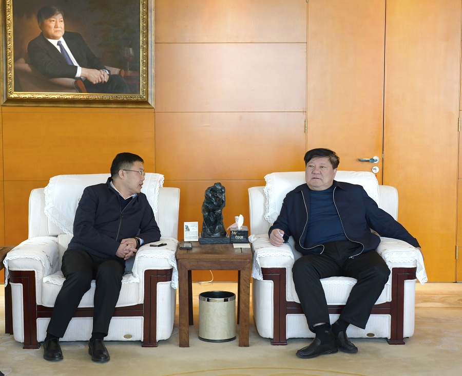 博源集團董事局主席戴連榮會見山西安裝集團黨委書記、董事長王利民