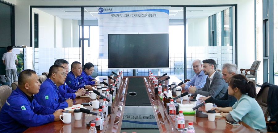 比利時索爾維集團純堿全球銷售總監Etienne Galan到訪阿堿項目
